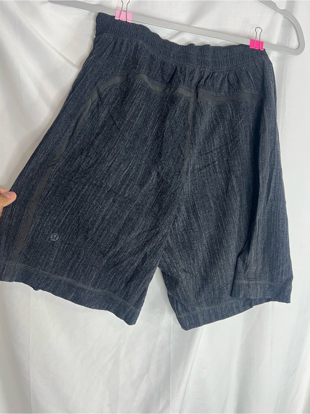 lululemon athletica Men's Dark Charcoal Heather Athletic Shorts